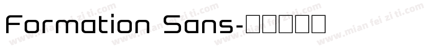 Formation Sans字体转换